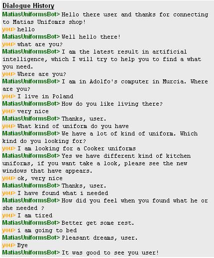 Dialogue history 1